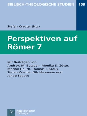 cover image of Perspektiven auf Römer 7